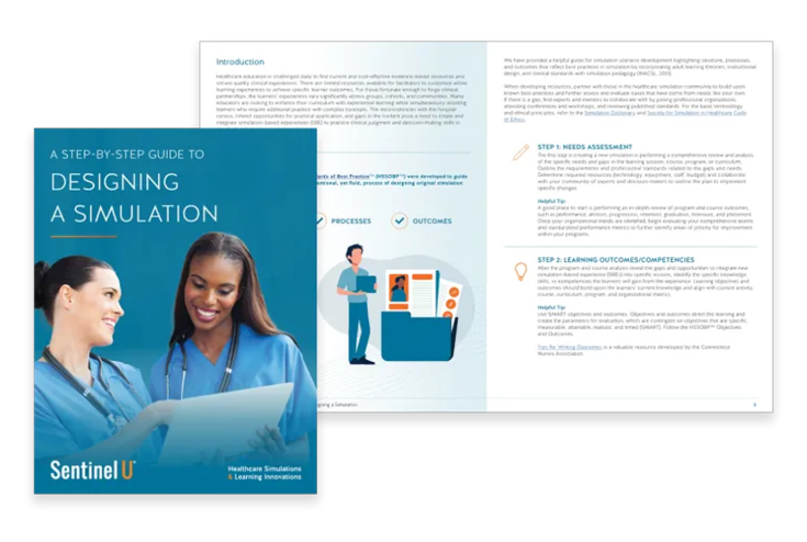Designing a Simulation eBook cover and interior page spread