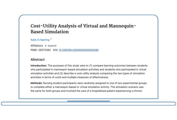 Cost-Utility article on a laptop screen